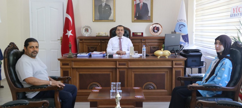 Keban’da Yeni Kaymakam Muhammed Huzeyfe Onur’a Ziyaret