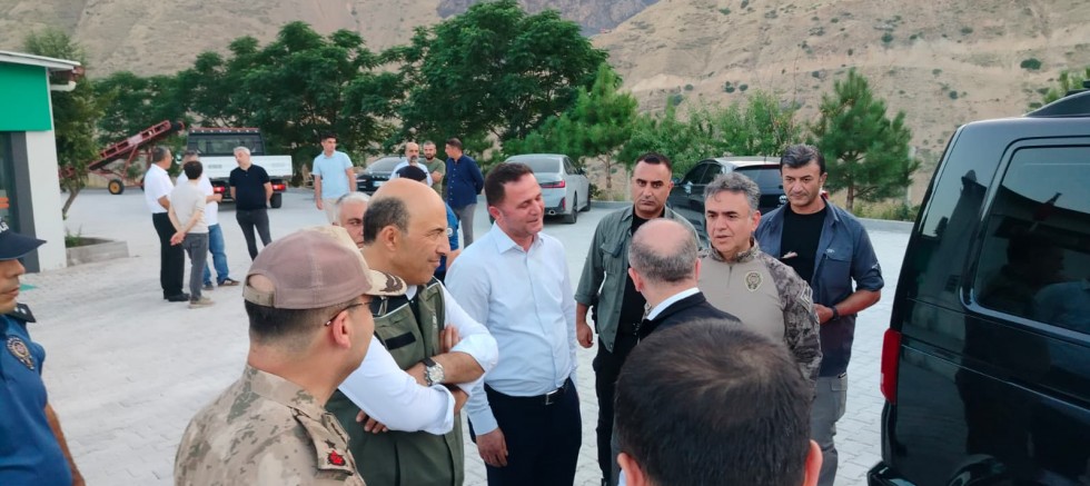 **Keban Nimri Yangınında Önemli Gelişme: Vali Numan Hatipoğlu Bölgede İncelemelerde Bulundu**