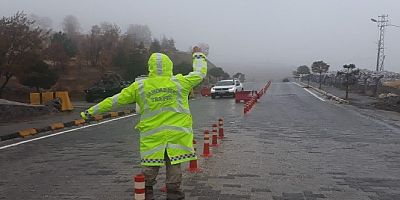 Elazığ'da kış lastiği denetimleri başladı
