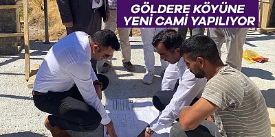 Göldere köyüne yeni cami yapılıyor