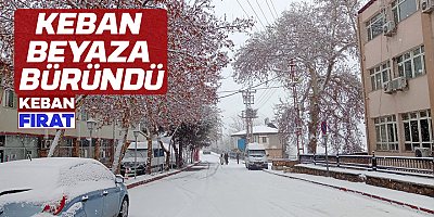 Keban beyaza büründü