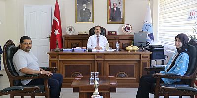 Keban’da Yeni Kaymakam Muhammed Huzeyfe Onur’a Ziyaret