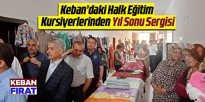 Keban’daki Halk Eğitim Kursiyerlerinden Yıl Sonu Sergisi