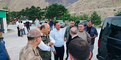 **Keban Nimri Yangınında Önemli Gelişme: Vali Numan Hatipoğlu Bölgede İncelemelerde Bulundu**