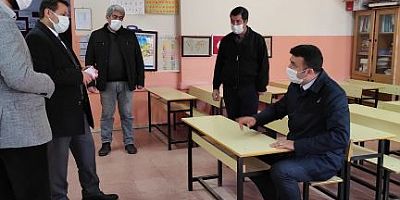 KEBANİLÇE KAYMAKAMI OKULLARI VE HALK EĞİTİM MERKEZİNİ ZİYARETTE BULUNDU