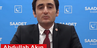SP ELAZIĞ İL BAŞKANI AKIN'DAN BASIN AÇIKLAMASI