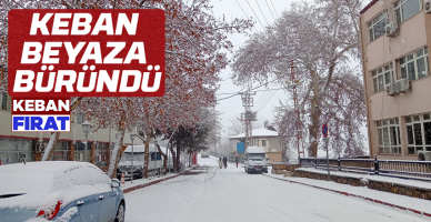 Keban Beyaza Büründü